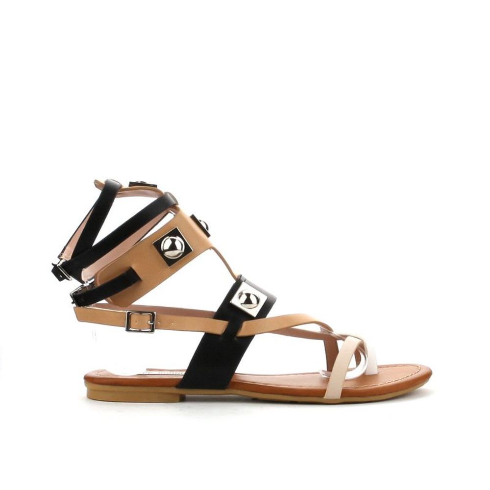 CAPE ROBBIN Emily-63 Black Womens sandals 7 NEW